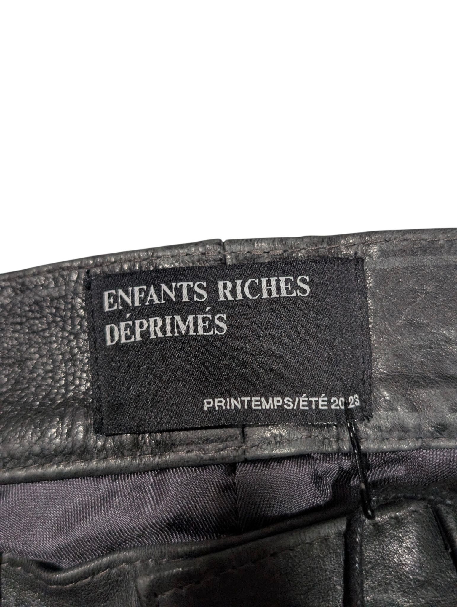 Enfants Riches Deprimes Leather Double Knee Carpenter Pants Size US 30 / EU 46 - 6 Thumbnail