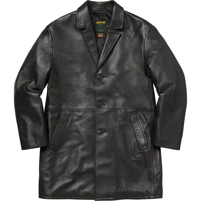 Supreme SUPREME SCHOTT LEATHER CAR COAT | Grailed
