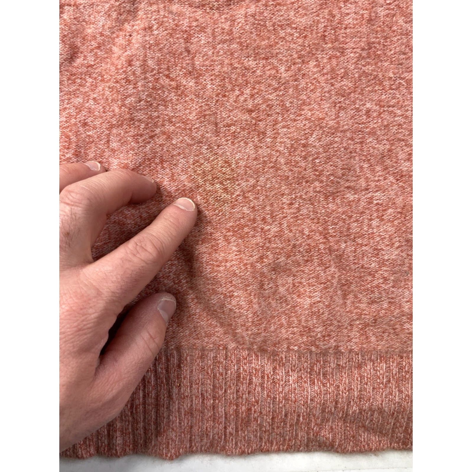 Vintage Holland & Holland Women's Long Sleeve 100% Cashmere Mock Neck Sweater Pink Large Size L / US 10 / IT 46 - 3 Thumbnail