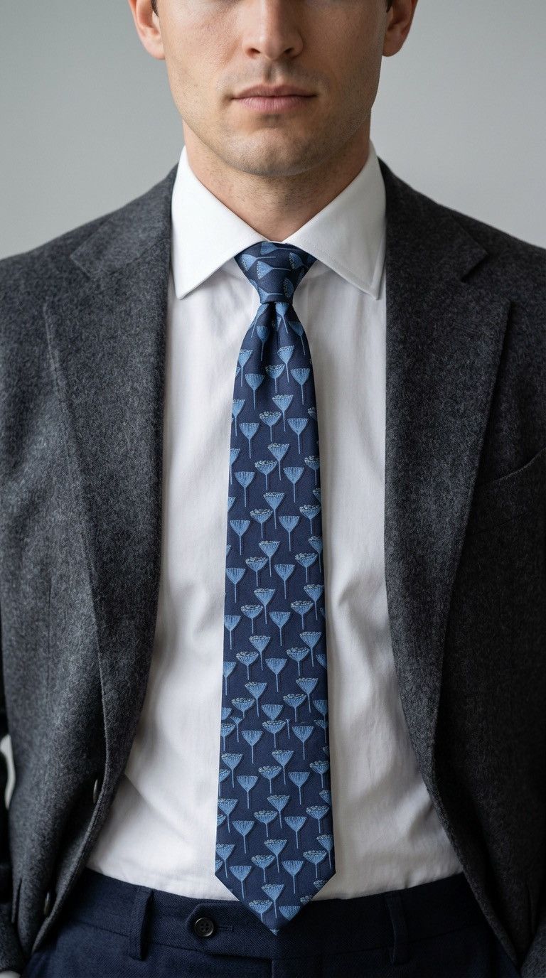 Yves Saint Laurent Yves Saint Laurent 100% silk Tie Blue Necktie Men Top YSL Size ONE SIZE - 1 Thumbnail