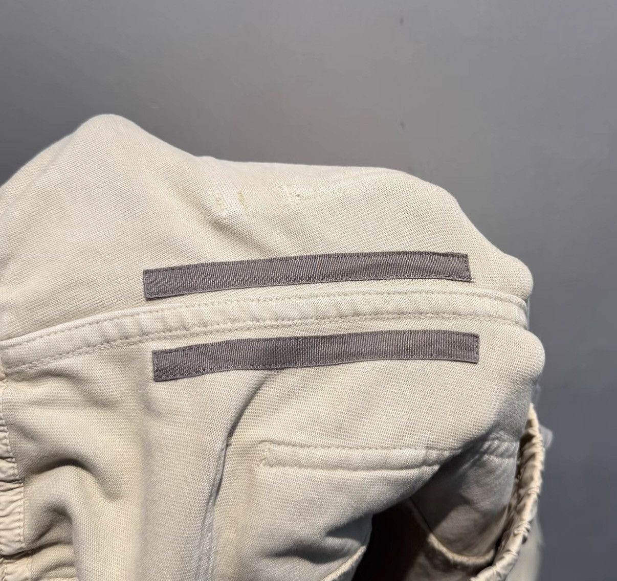 Rick Owens Rick Owens DRKSHDW Beige Drawstring Pants with Dual Loops Size US 34 / EU 50 - 4 Thumbnail
