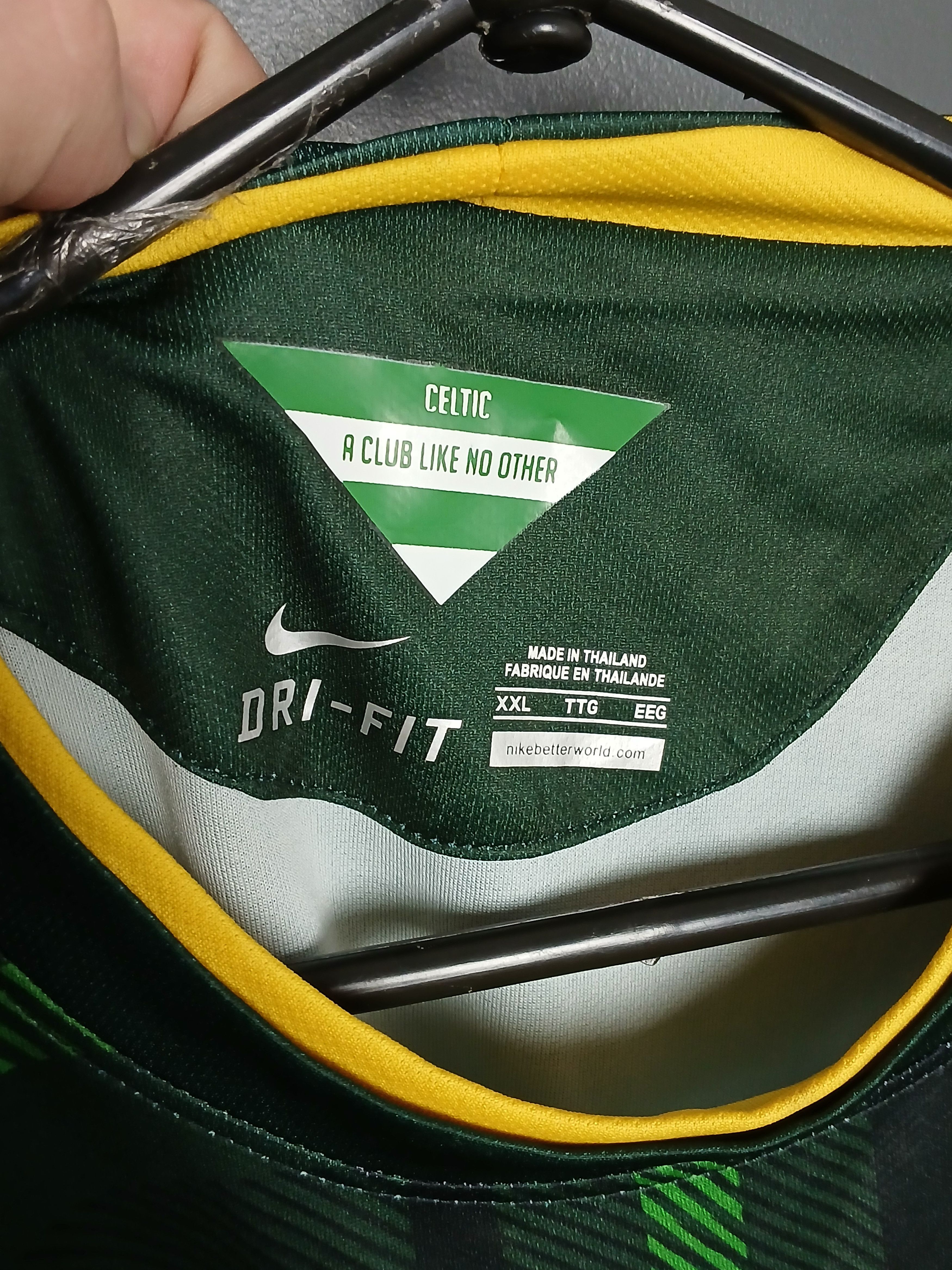 Nike Celtic 14/15 Away Football Jersey T-Shirt Size US XXL / EU 58 / 5 - 8 Thumbnail