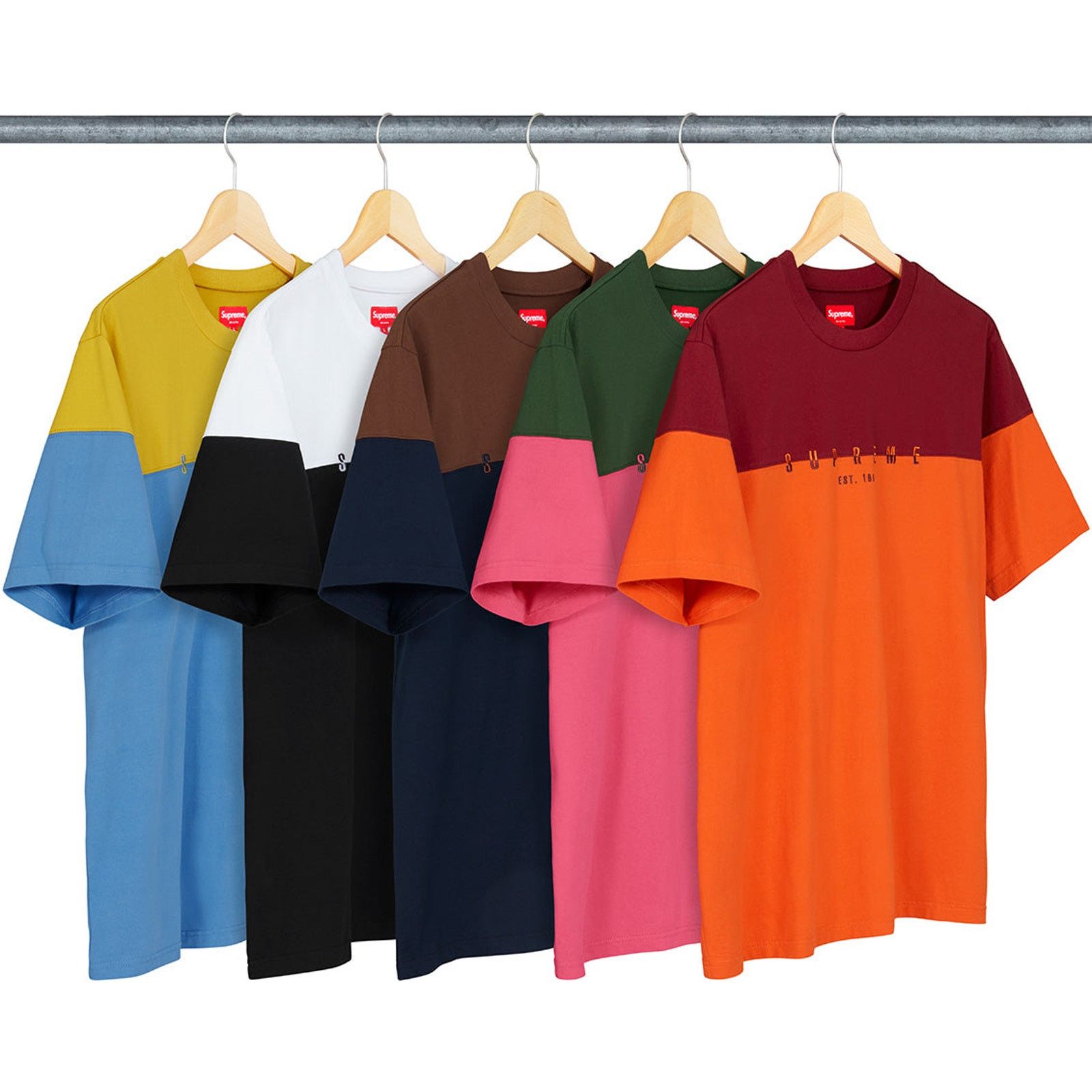 Supreme Supreme Split Logo Short Sleeve Top Size US M / EU 48-50 / 2 - 1 Thumbnail