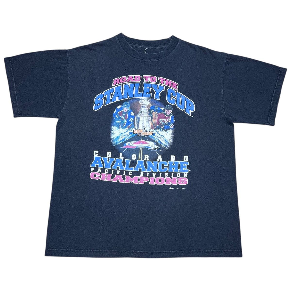 NHL Vtg 2001 NHL Colorado Avalanche Road To Stanley Cup T-Shirt Size US XL / EU 56 / 4 - 1 Thumbnail