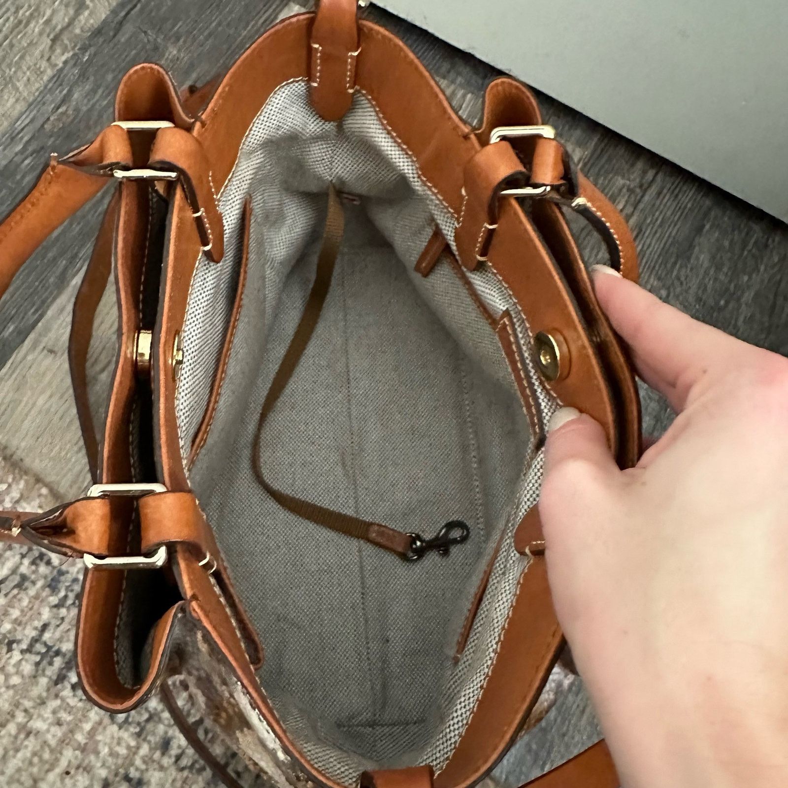 Dooney & Bourke Dooney & Bourke City Python Embossed Leather Barlow Satchel Size ONE SIZE - 6 Thumbnail