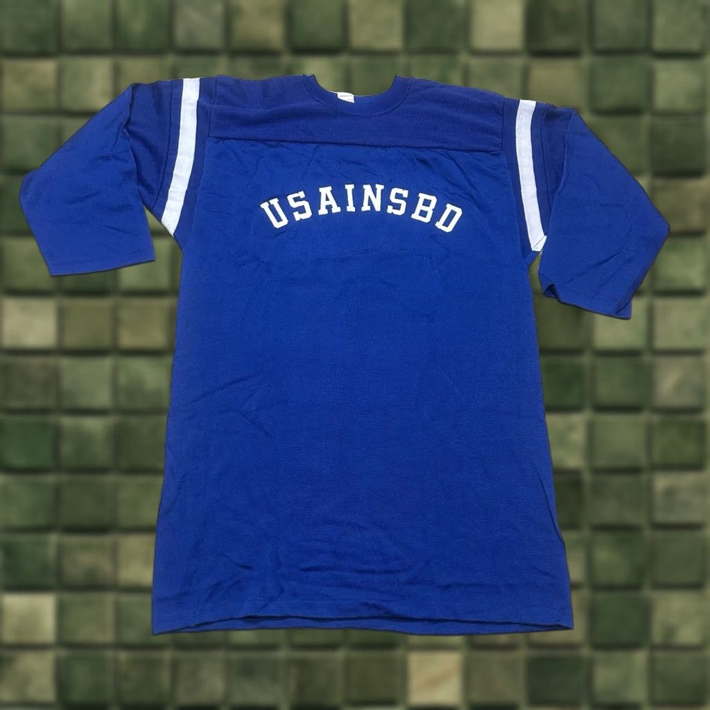 Vintage VINTAGE Durack Football Jersey L Blue Army Intelligence 70s Football Mens, Knit, 3/4 Sleeve, Original Size US L / EU 52-54 / 3 - 1 Thumbnail