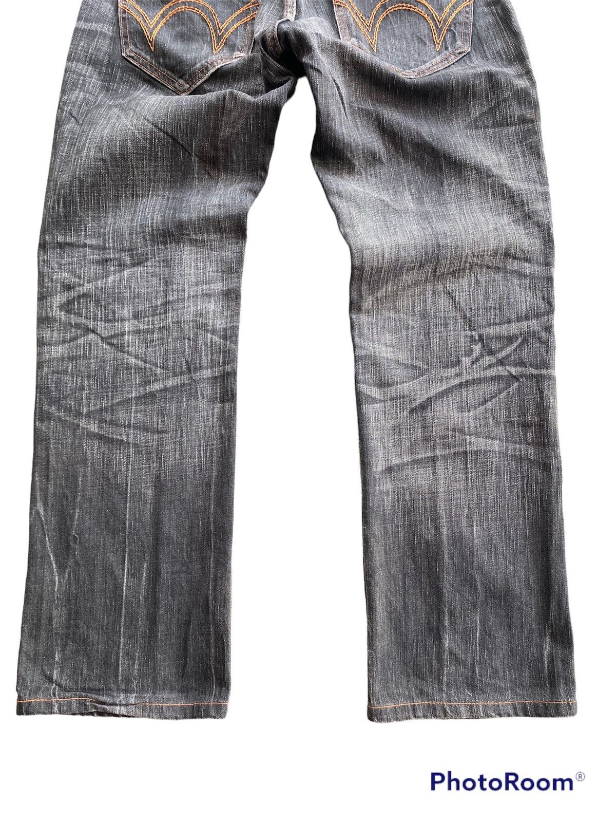 Edwin × Japanese Brand Baggy Jeans Edwin BTF503 Faded Black Grunge Jeans Size US 32 / EU 48 - 7 Thumbnail