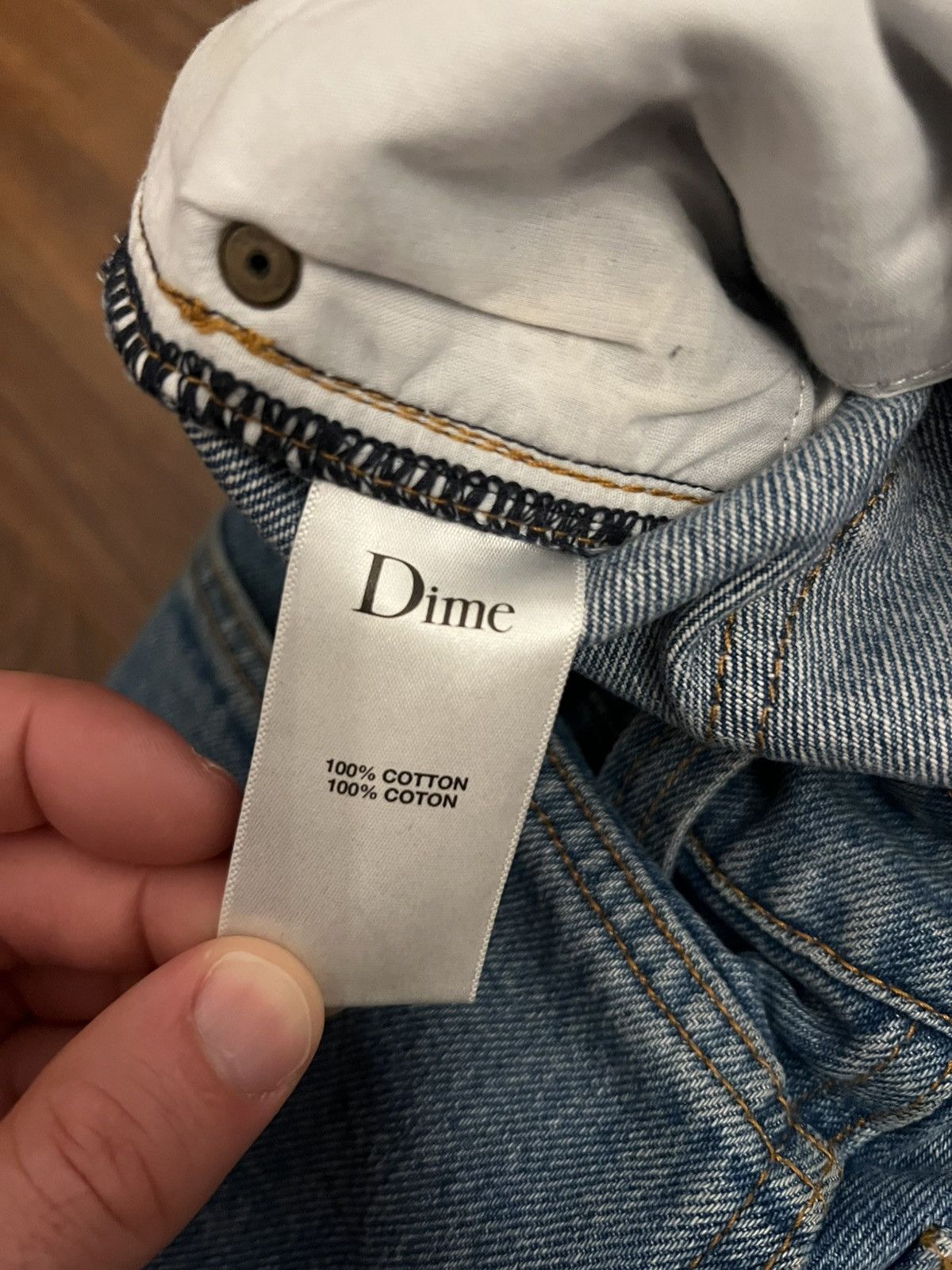 Dime Dime Montreal Classic Relaxed Blue Wash Jeans Size US 30 / EU 46 - 9 Thumbnail