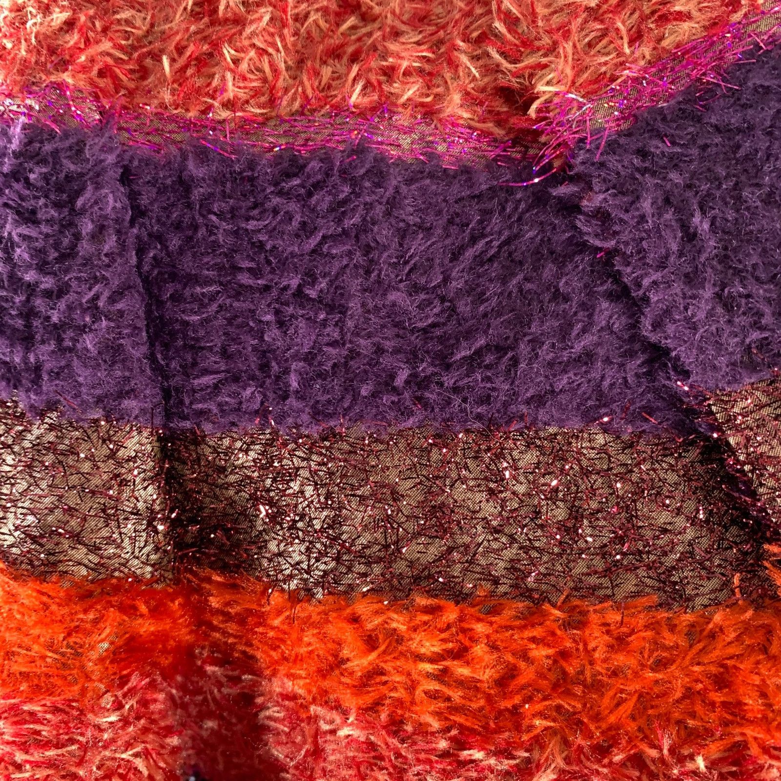 Walter Van Beirendonck WALTER VAN BEIRENDONCK 36 Orange Purple Stripe Sport Coat Size 36R - 5 Thumbnail