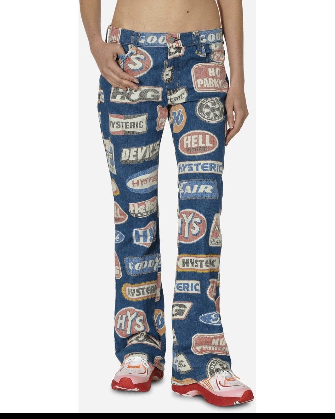Hysteric Glamour Hysteric Glamour Motor Pattern Flare Denim Size US 28 / EU 44 - 1 Thumbnail