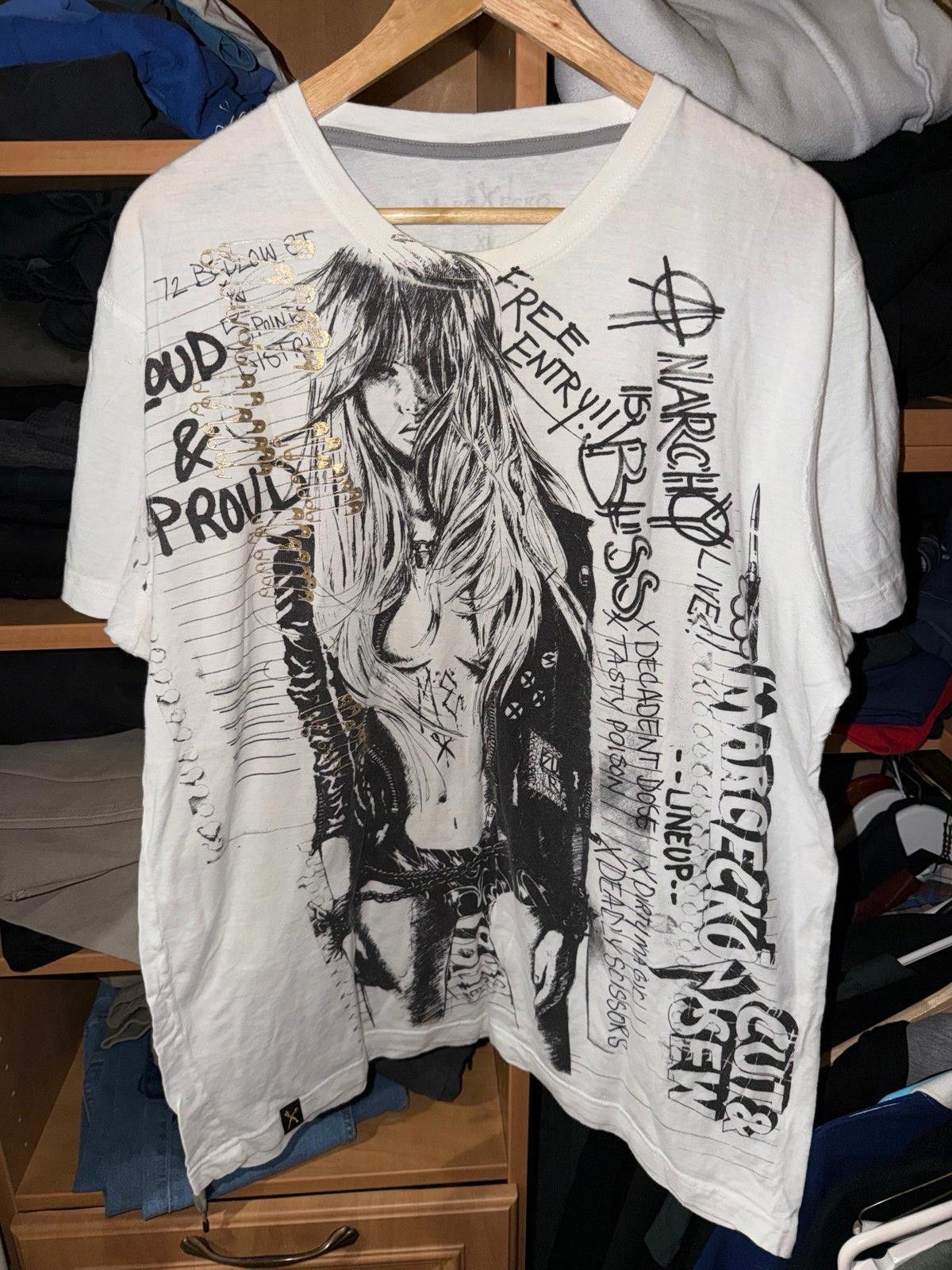 Marc Ecko Ecko Unlimited Marc Ecko Girl AOP T-Shirt Mens XL Y2K 90s Size US XL / EU 56 / 4 - 1 Thumbnail
