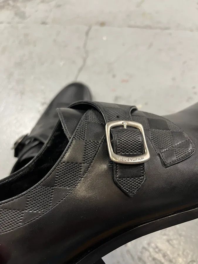 Louis Vuitton Louis Vuitton Buckle Black Leather Derby Shoes Size US 9 / EU 42 - 5 Thumbnail