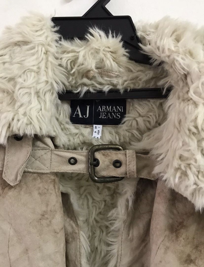 Armani Armani Jeans Suede Leather jacket Faux Fur Collar Size US S / EU 44-46 / 1 - 10 Thumbnail