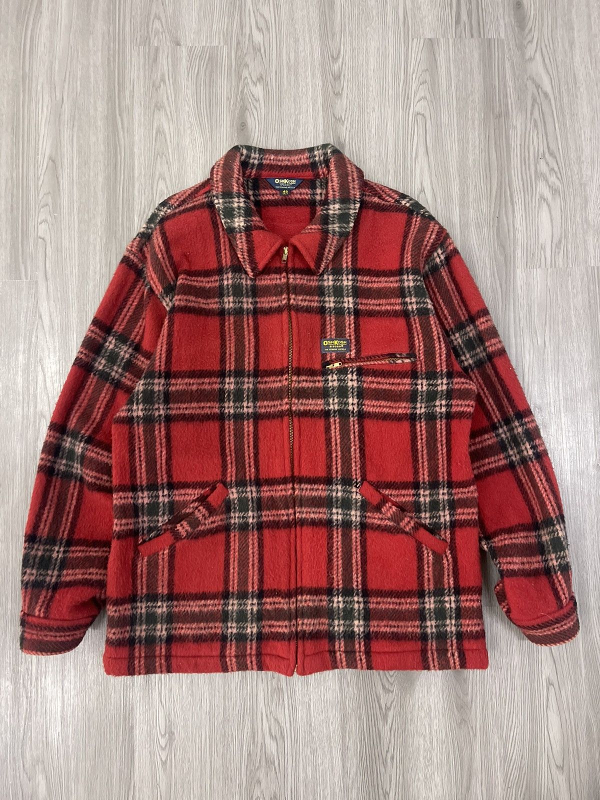 Oshkosh Vintage Buffalo plaid OshKosh B’GOSH wool flannel Jacket Size US L / EU 52-54 / 3 - 4 Thumbnail