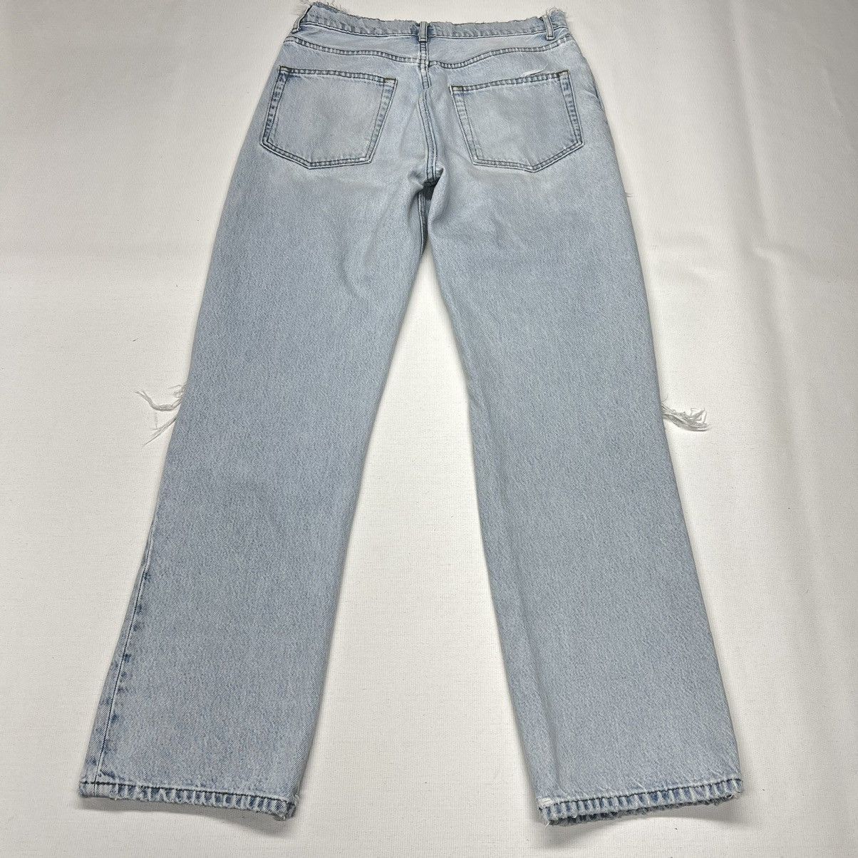 Reformation Reformation Jeans Blue Cynthia High Rise Relaxed Denim Rip Size 29" - 19 Thumbnail
