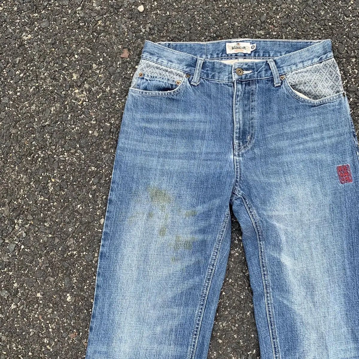 Japanese Brand 💥 HOT ITEM 💥 Vintage Kara Kuri Tamashi Jeans Denim Pants Size US 30 / EU 46 - 5 Thumbnail