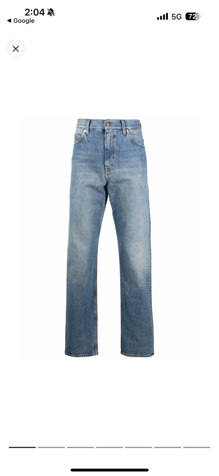 Gucci Gucci horsebit straight denim pants Size US 30 / EU 46 - 1 Thumbnail