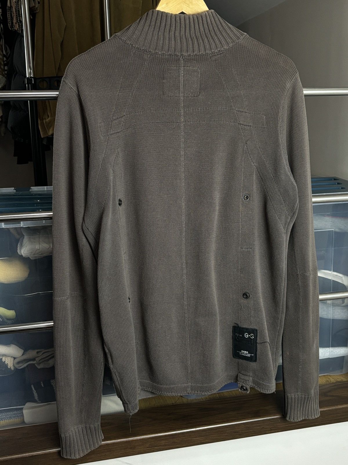 G-Star G-Star Raw Knit Cargo Zip Sweater Sweatshirt Military Army Size US L / EU 52-54 / 3 - 6 Thumbnail
