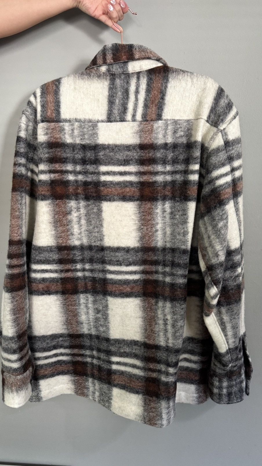 NN07 NN07 Soren Checked Virgin Wool-Blend Overshirt Size US S / EU 44-46 / 1 - 2 Thumbnail