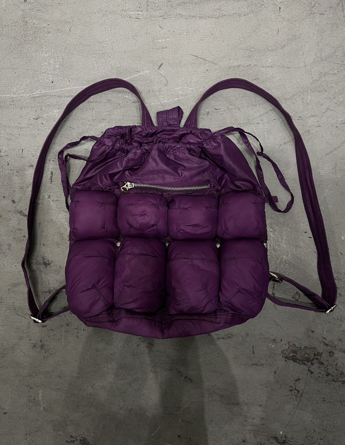 Sac Doudoune Matelassé Bordeaux Marithé Et François Girbaud - Occasion, Style Rétro