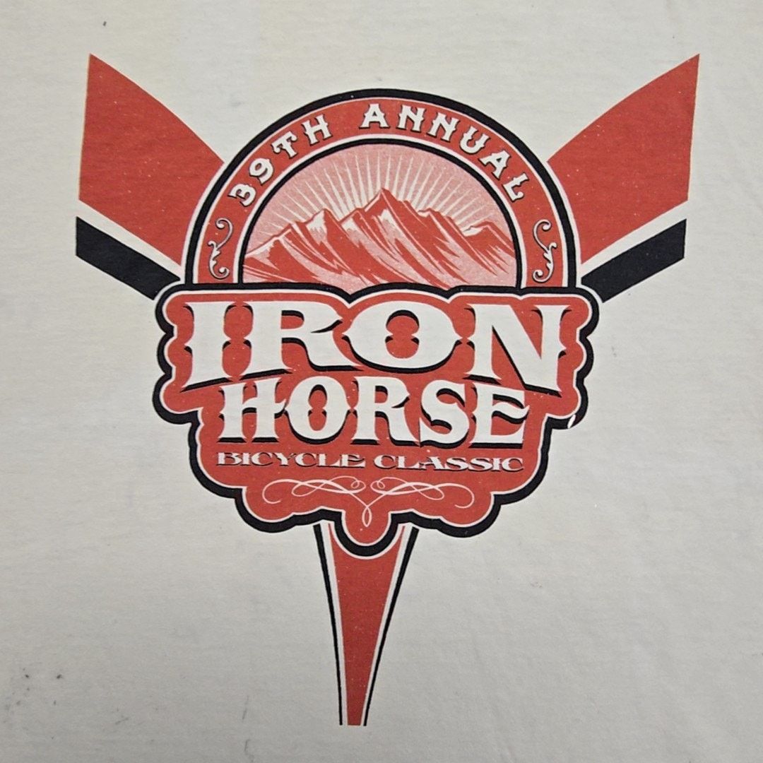 Gildan Iron Horse Bicycle Classic Tee 39th Annual White Large Size US XL / EU 56 / 4 - 2 Thumbnail