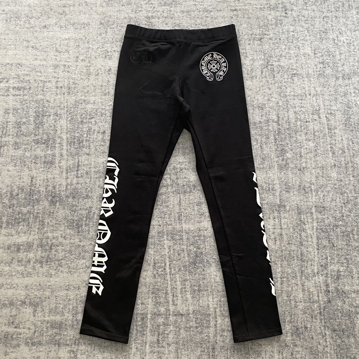 Chrome Hearts Chrome Hearts Scroll white print leggings black Size 25" / US 0 / IT 36 - 1 Thumbnail