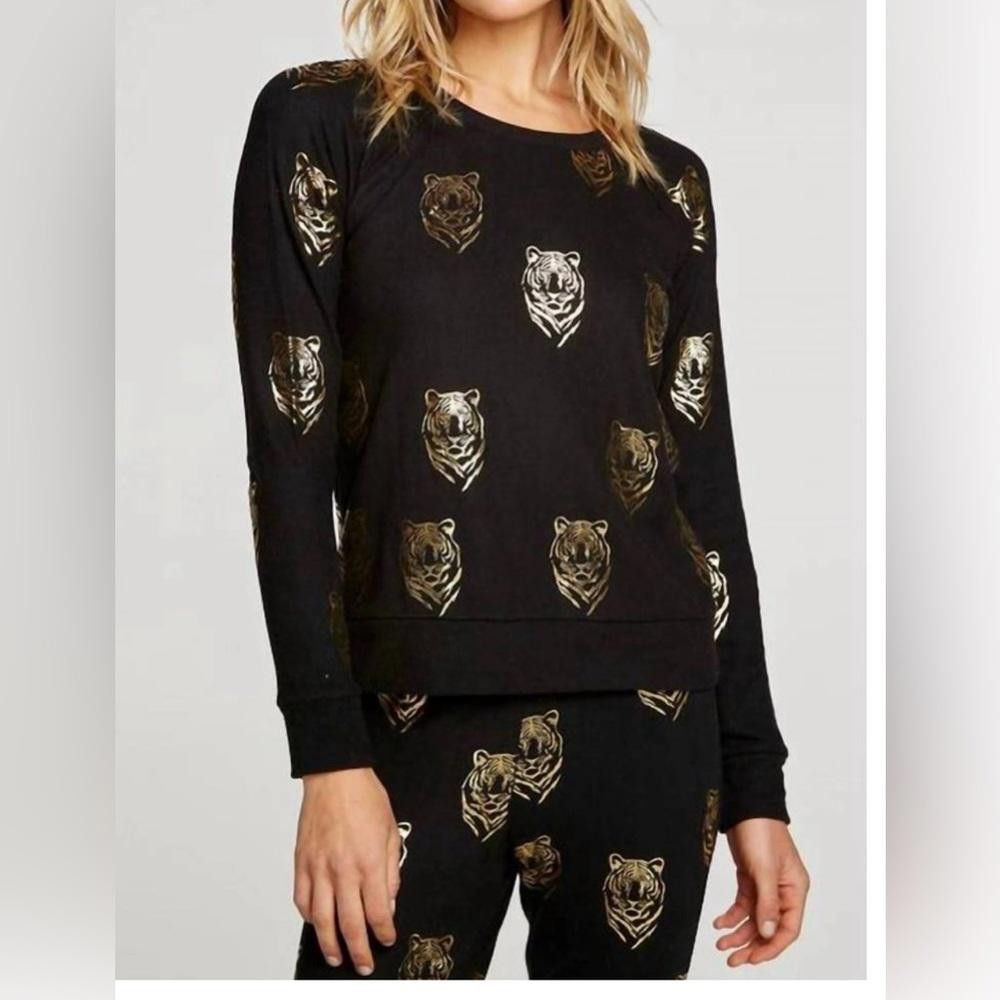 Chase Authentics Chaser NWT Golden Tiger Crewneck Sweatshirt size S Size S / US 4 / IT 40 - 1 Thumbnail