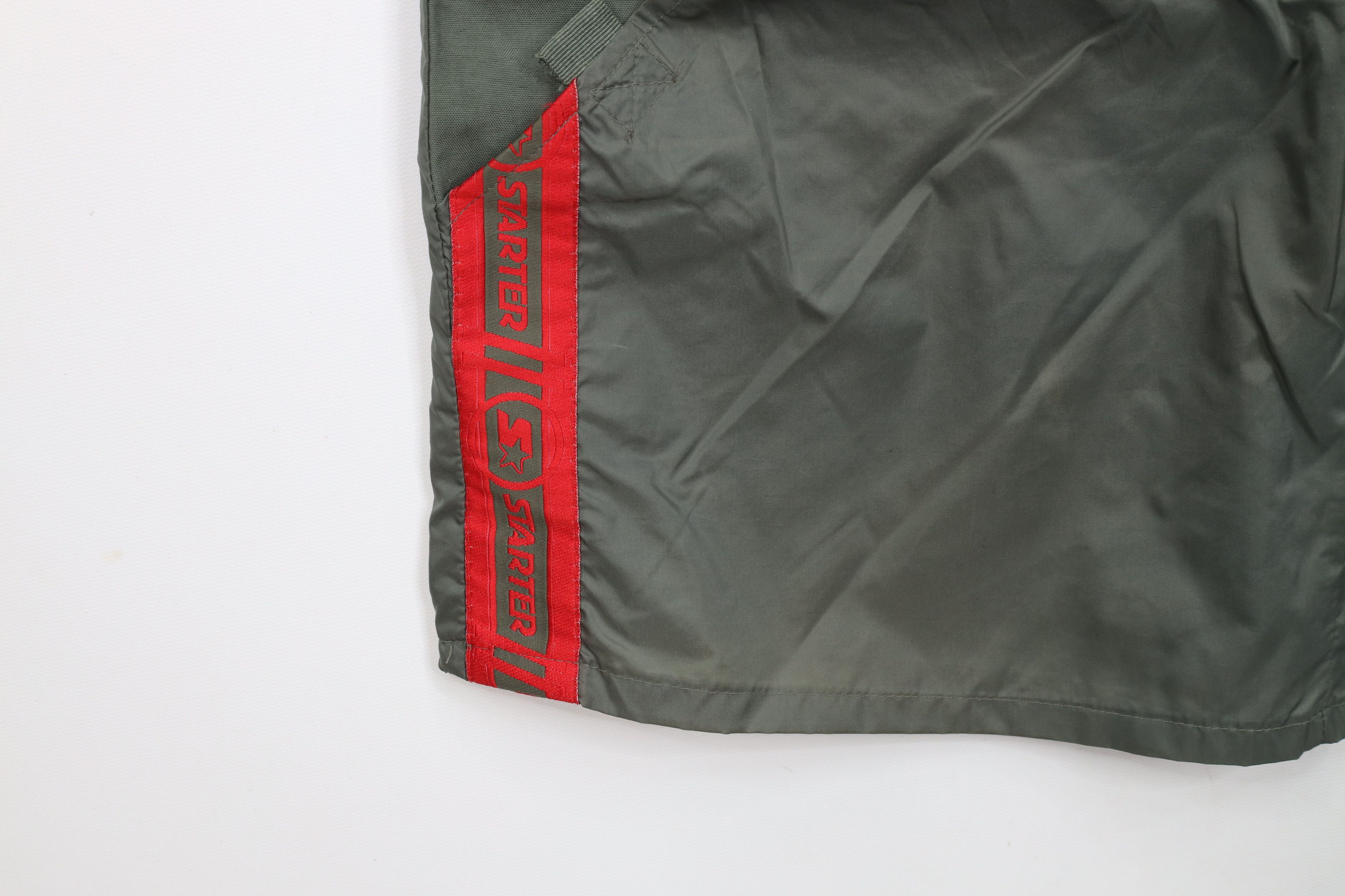 Starter × Vintage Vintage 90s Starter Logo Baggy Windbreaker Shorts Green Size US 30 / EU 46 - 6 Thumbnail