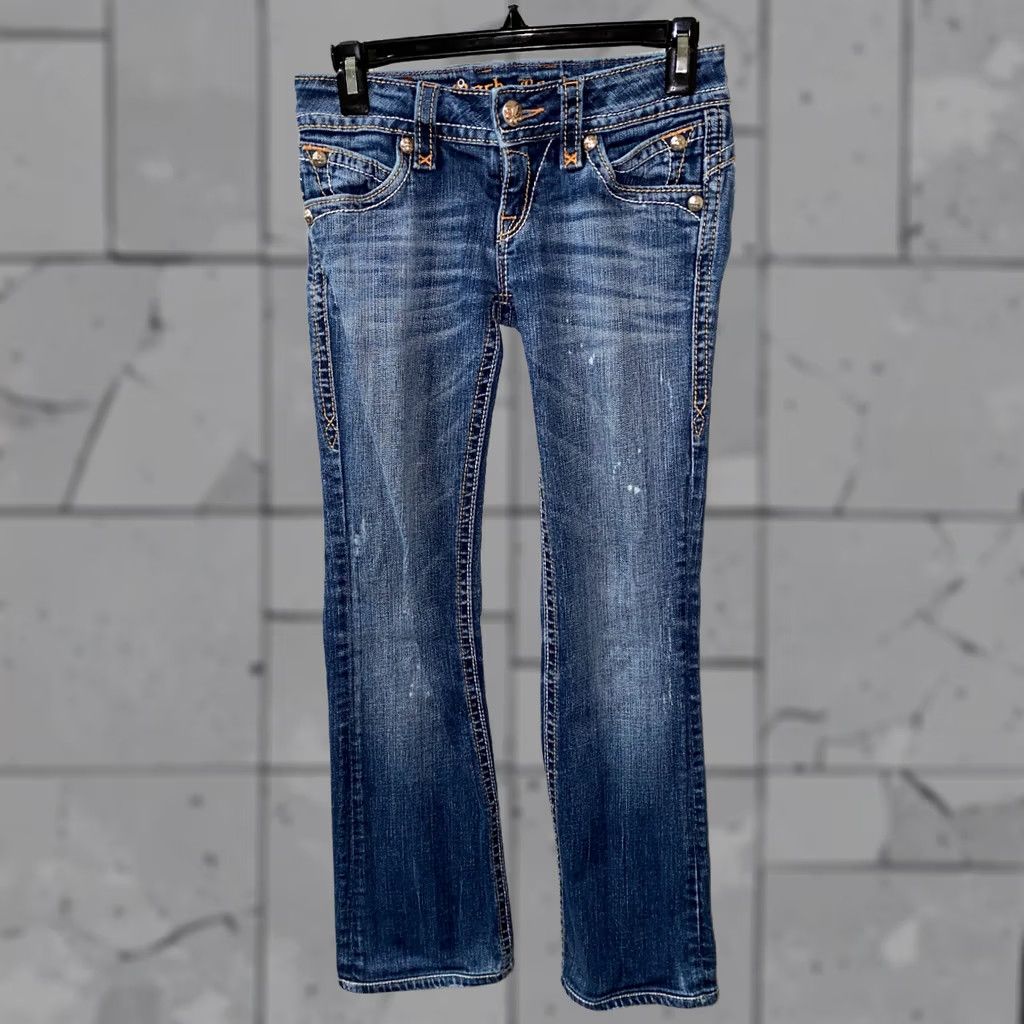 Vintage Rock Revival Jeans Patti Boot Denim Womens Blue 26 x 27.5 Regular Mid Rise Boots Size 27" / US 4 / IT 40 - 1 Thumbnail