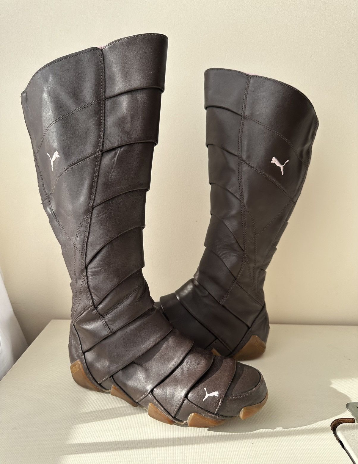 Puma Puma Satori Alto (2005) brown leather boots Size US 7 / IT 37 - 4 Thumbnail