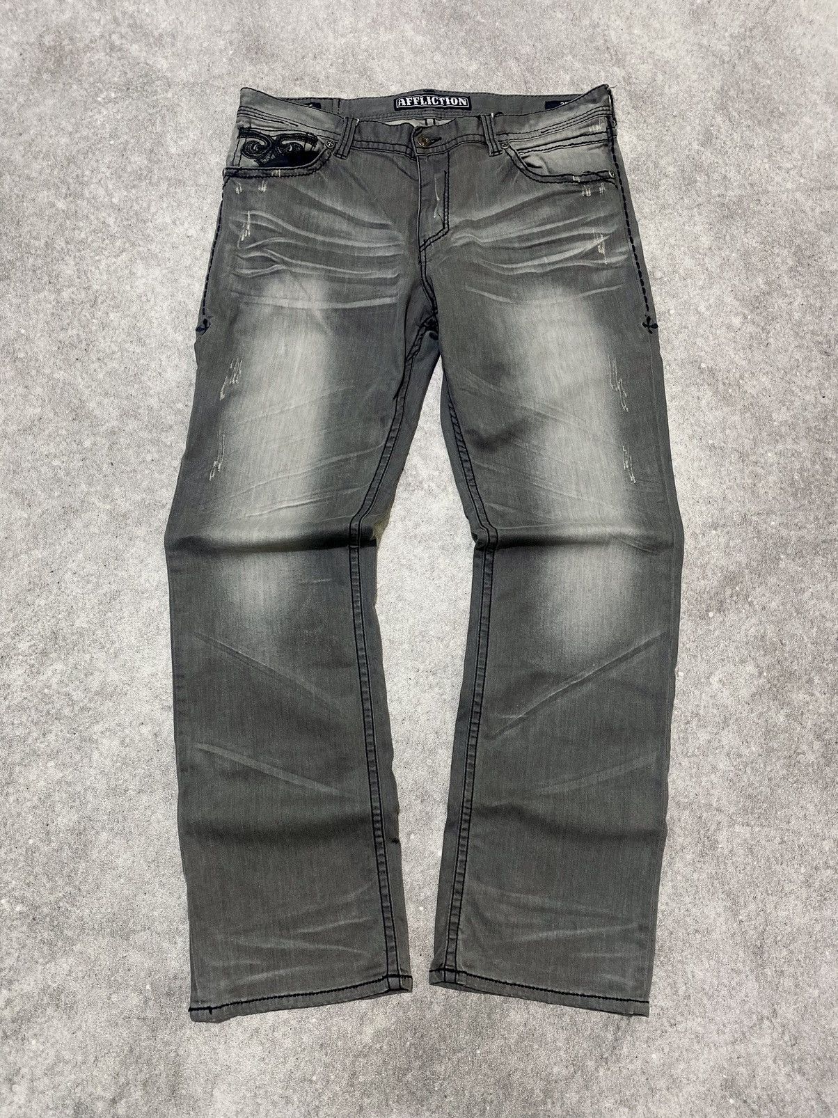 Affliction y2k blake denim jeans