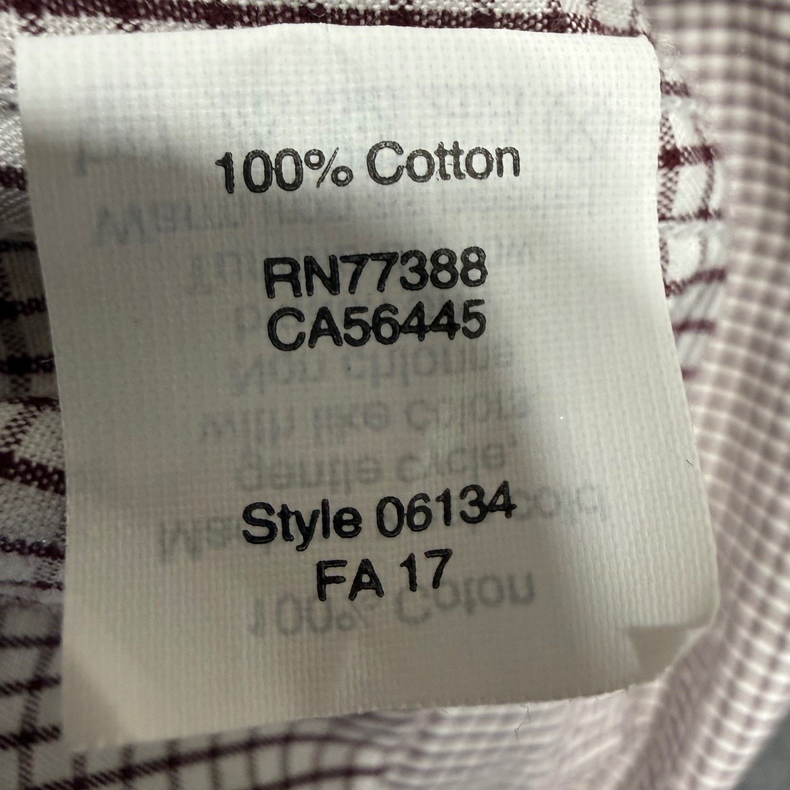 J.Crew J.Crew Mens XL Slim Fit Burgundy Micro Check Shirt LS Size US XL / EU 56 / 4 - 3 Thumbnail