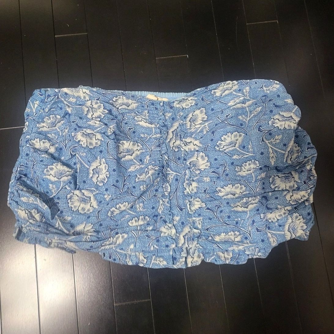Anthropologie Anthropologie Forever That Girl Blue Motif Tube Top - 1X Size XL / US 12-14 / IT 48-50 - 1 Thumbnail
