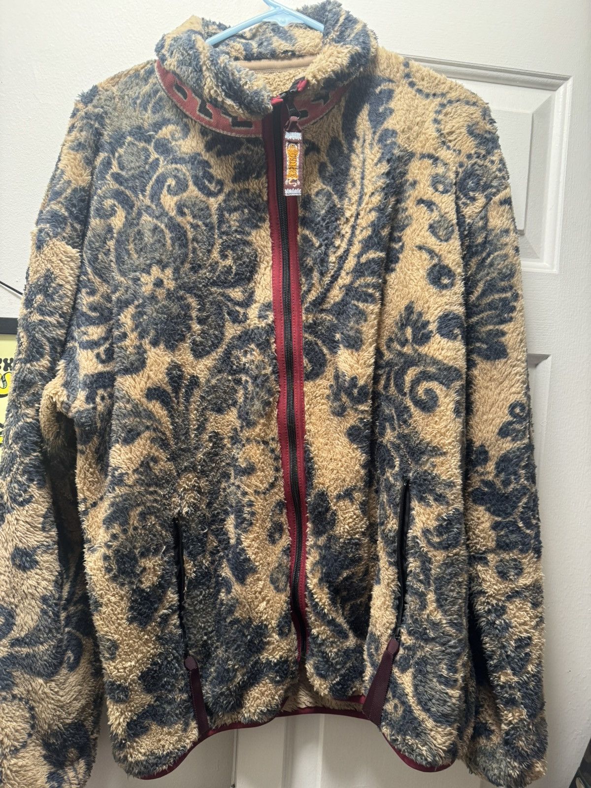 Kapital KAPITAL Damask Printed Fleece Jacket Size US XL / EU 56 / 4 - 1 Thumbnail