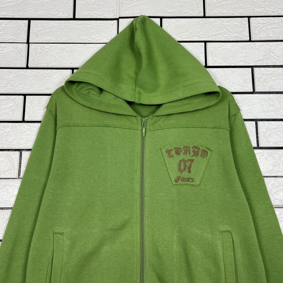 Asics ASICS TOKYO 07 Green Zipper Hoodie Sweatshirt #4232-C193 Size US S / EU 44-46 / 1 - 2 Thumbnail