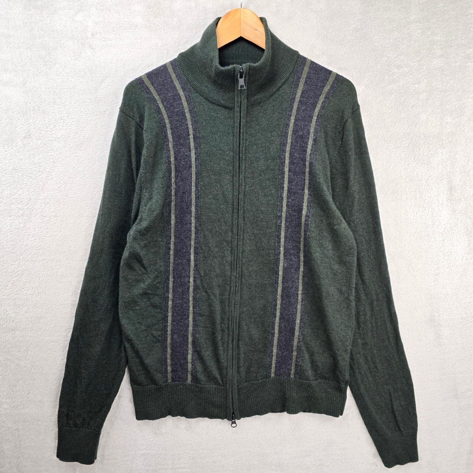Banana Republic Banana Republic Extra Fine Merino Wool Zip Up Jacket Large Size US L / EU 52-54 / 3 - 1 Thumbnail