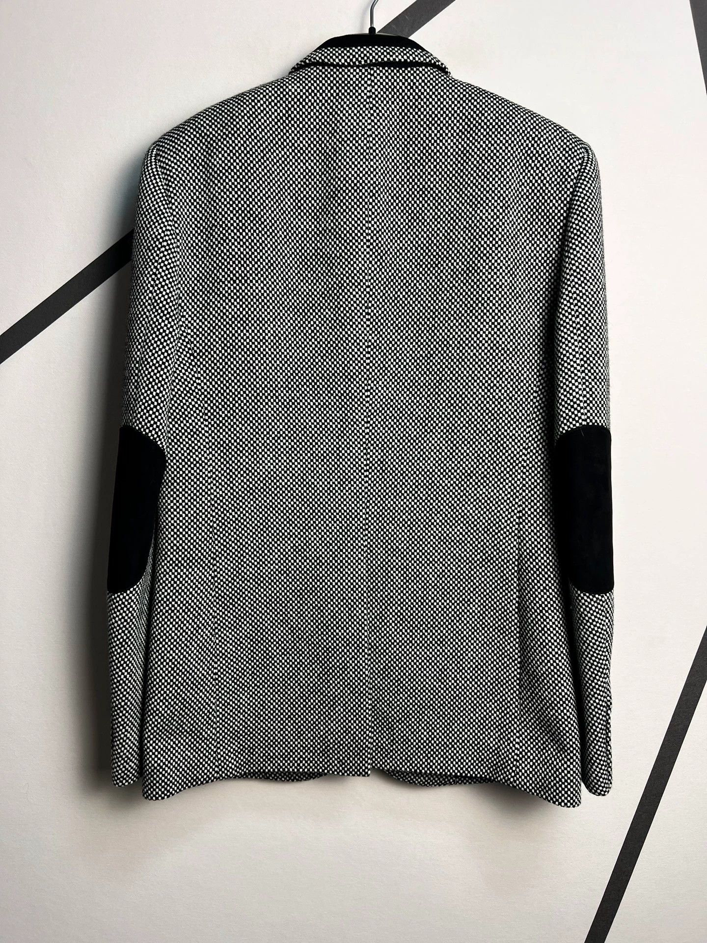 Saint Laurent Paris Authentic Saint Laurent SLP white checkerboard wool suit Size 50R - 2 Thumbnail