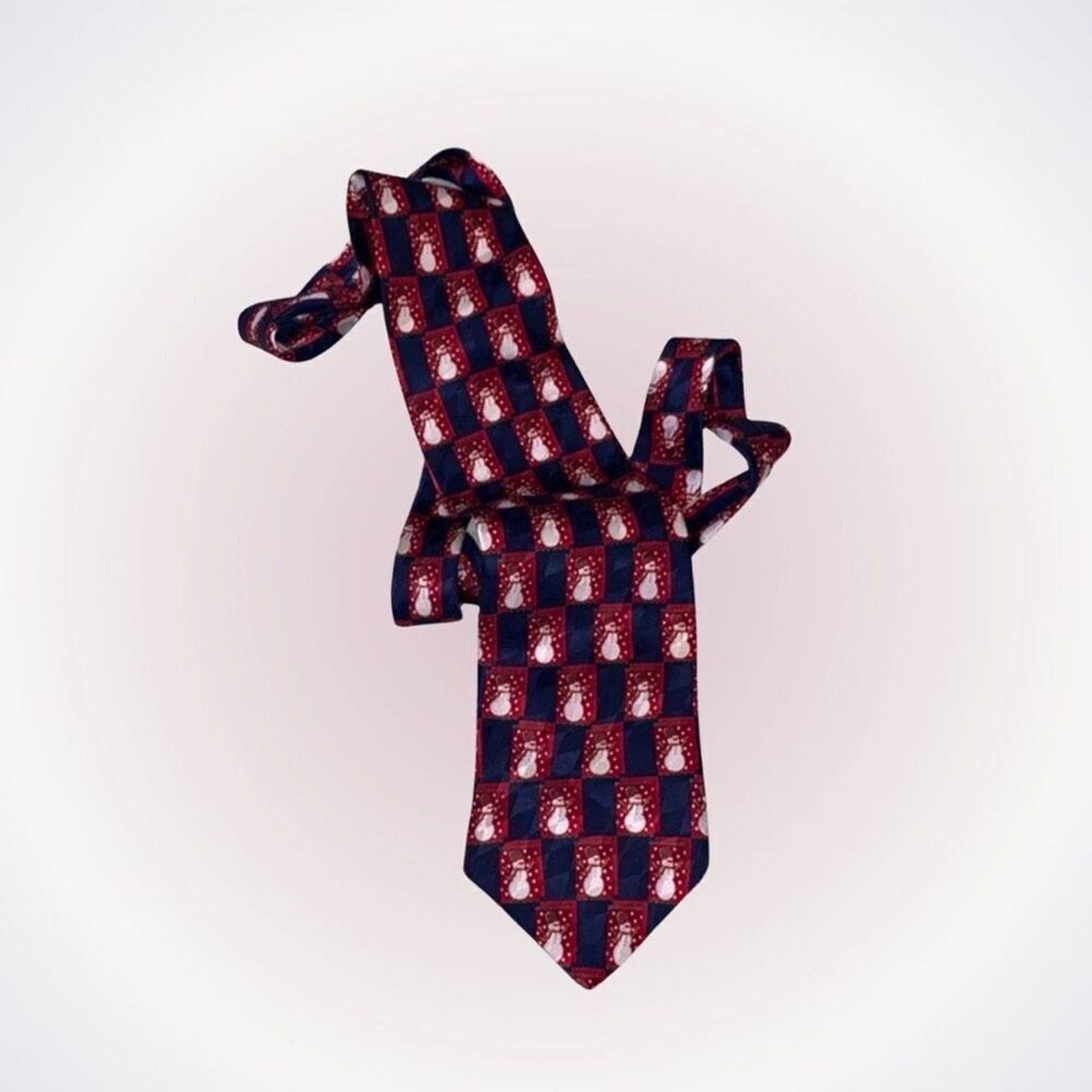 Other Holiday Traditions Snowmen Holiday Necktie | Sz OS Size ONE SIZE - 1 Thumbnail