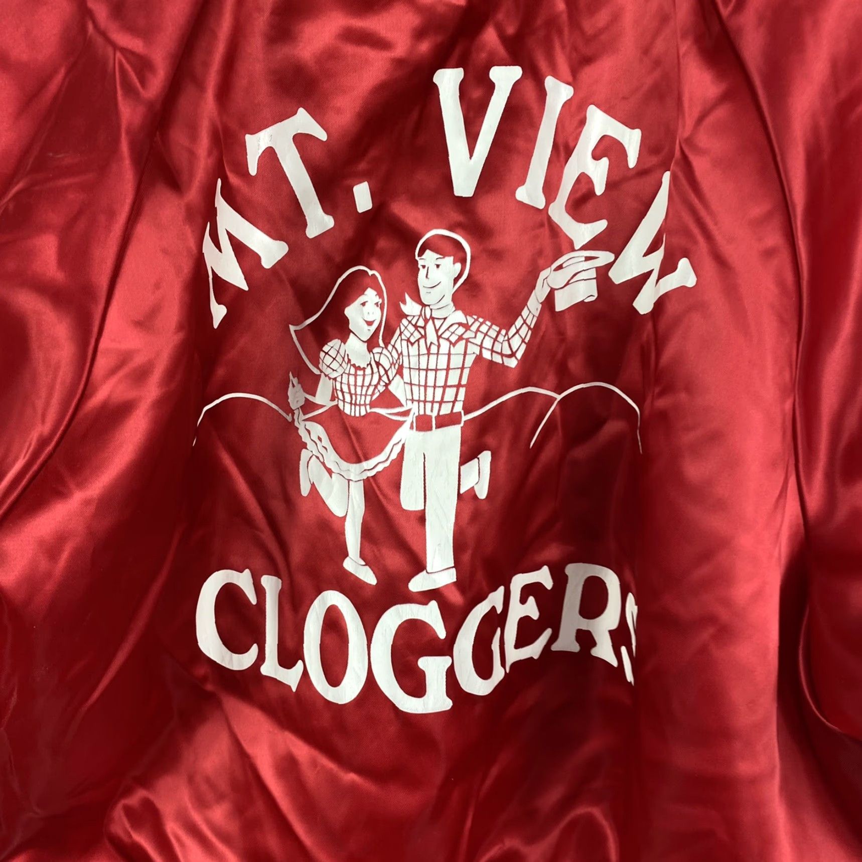 Vintage VINTAGE Mt. View Cloggers Warmup Jacket Clog Dancing MT Large 46-48 Mens Women? Size US M / EU 48-50 / 2 - 4 Thumbnail