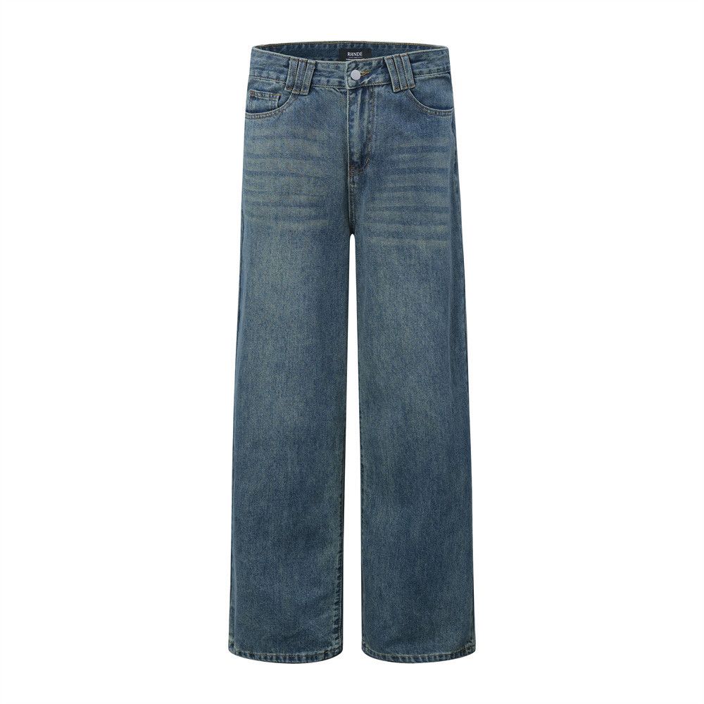 Japanese Brand × Jean Men's American street style washed straight jeans Size US 32 / EU 48 - 1 Thumbnail