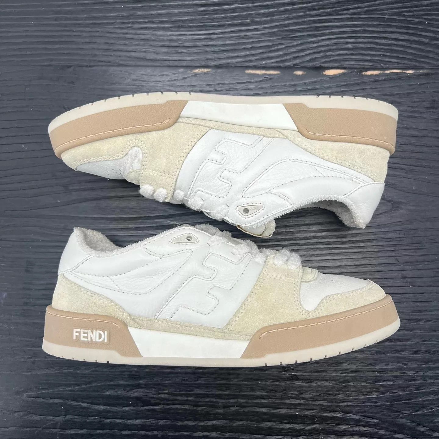Fendi Fendi Match White Gray 38.5 Size US 8 / IT 38 - 3 Thumbnail