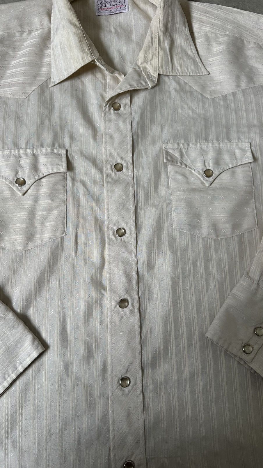 Western Rise VINTAGE HBARC RANCHWEAR WESTERN PEARL BUTTON SHIRT Size US XL / EU 56 / 4 - 5 Thumbnail
