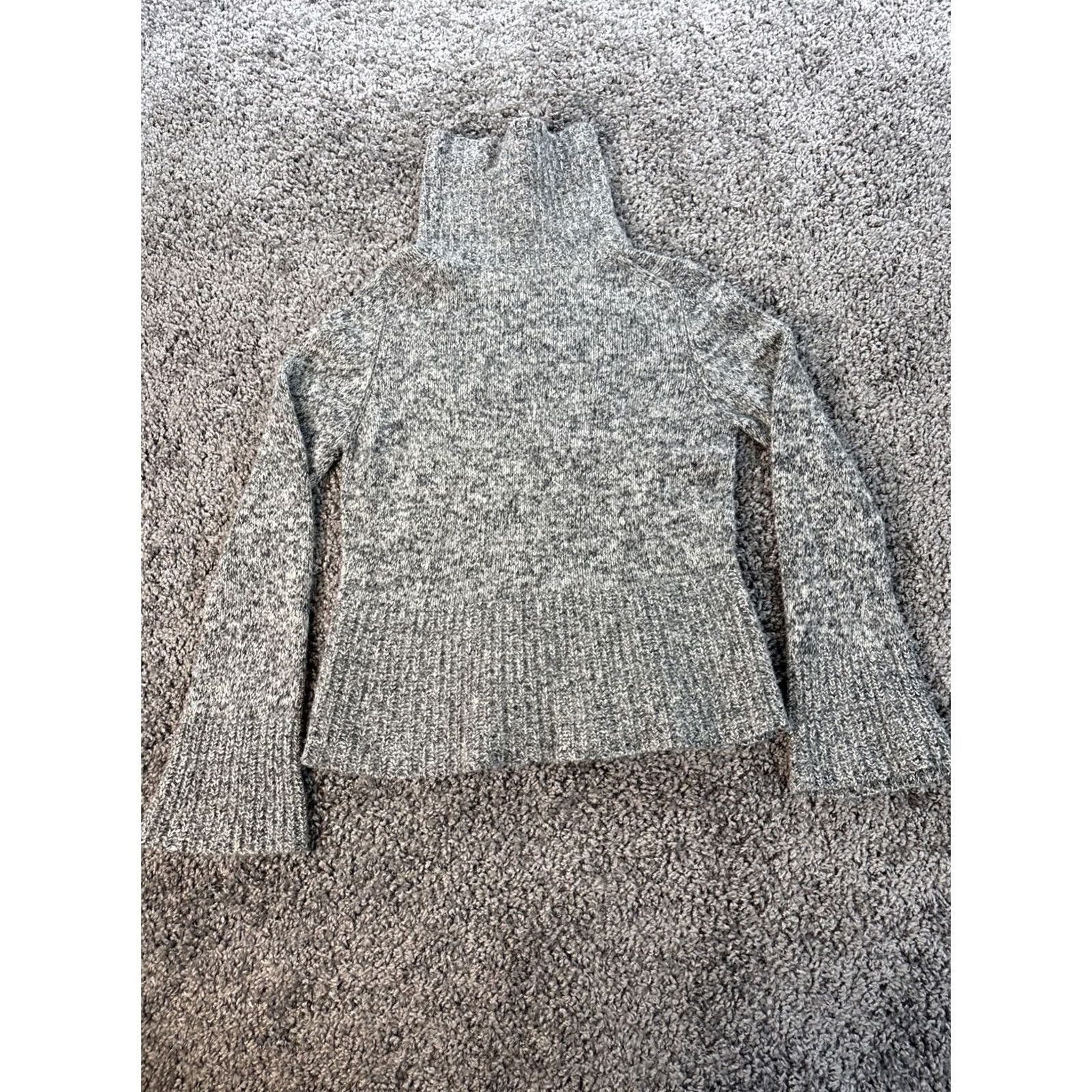 Express VINTAGE Express Sweater Turtleneck Womens XL Gray Flare Sleeve 90s Size XL / US 12-14 / IT 48-50 - 5 Thumbnail
