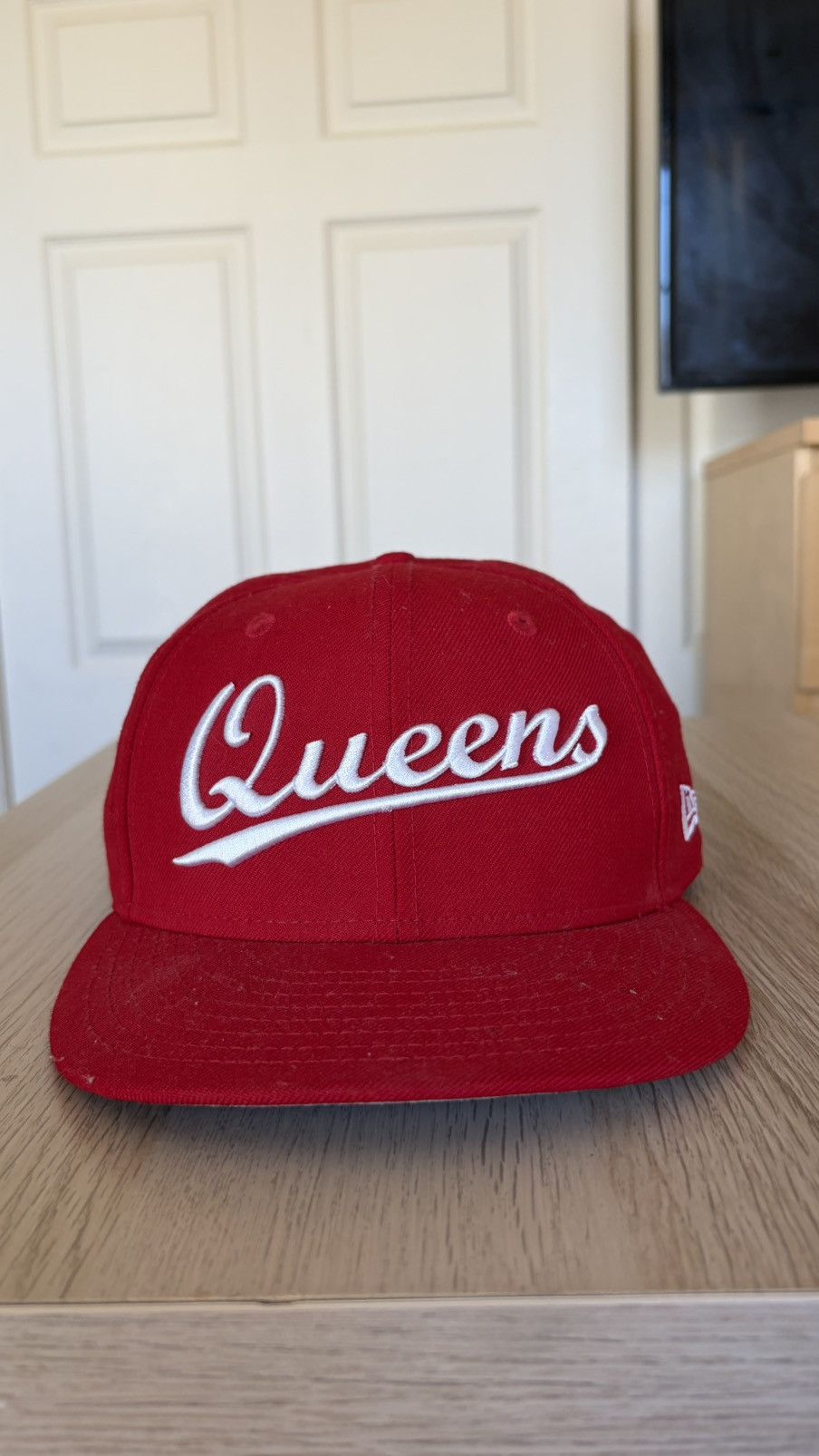 New Era New Era 59FIFTY Queens NYC Fitted Cap Red White Script Size ONE SIZE - 2 Thumbnail