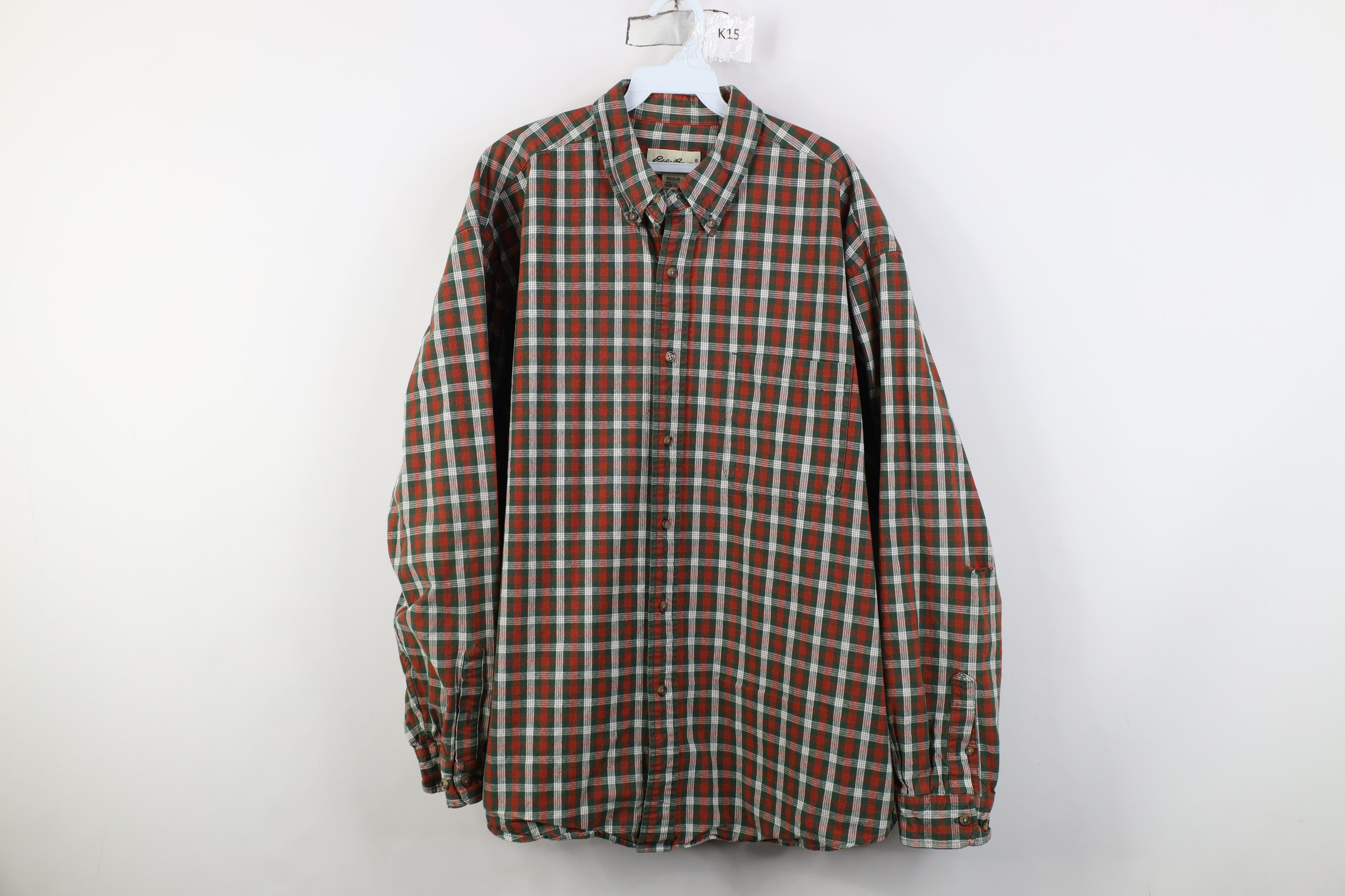 Eddie Bauer Vintage 90s Eddie Bauer Heavyweight Collared Button Shirt Size US XL / EU 56 / 4 - 1 Thumbnail