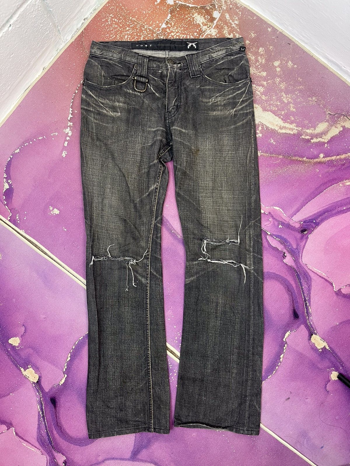 Roar Roar Japan knee damage Denim Pants Size US 34 / EU 50 - 2 Thumbnail