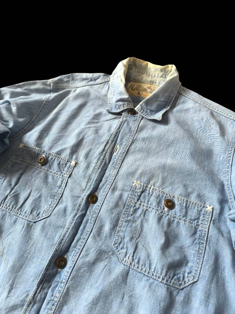 NEAL CASSADY FREEWHEELERS RAILROAD 30s STYLE chambray