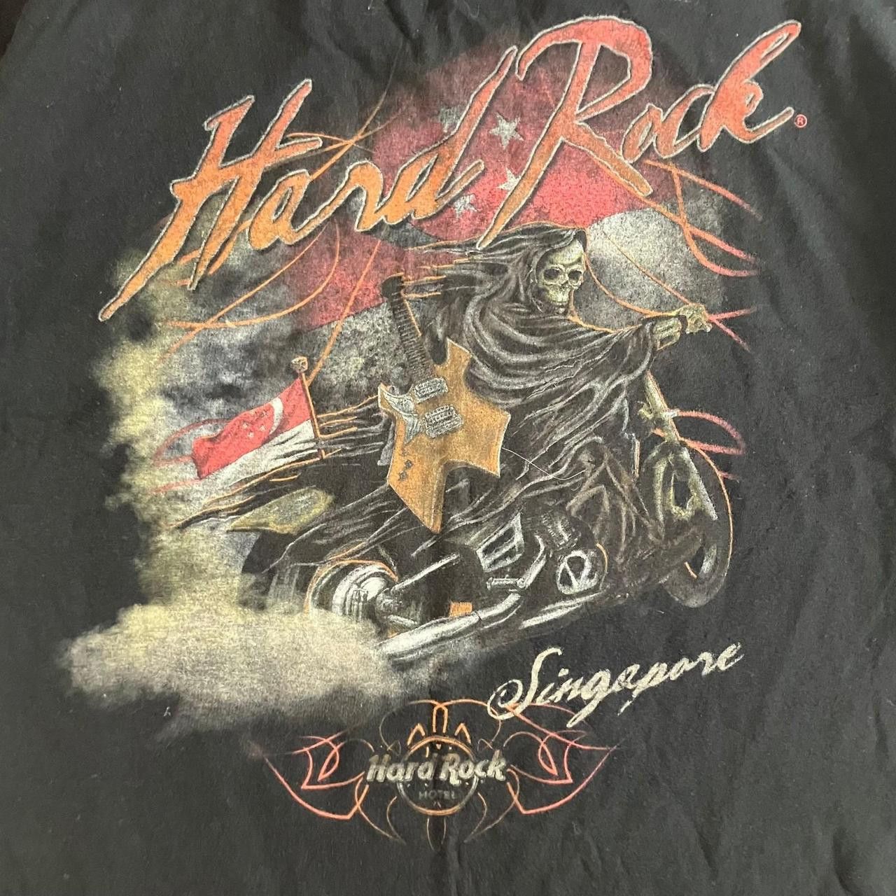 Hard Rock Cafe Hard Rock Cafe T-Shirt Singapore Black Double-Sided Size US XL / EU 56 / 4 - 3 Thumbnail