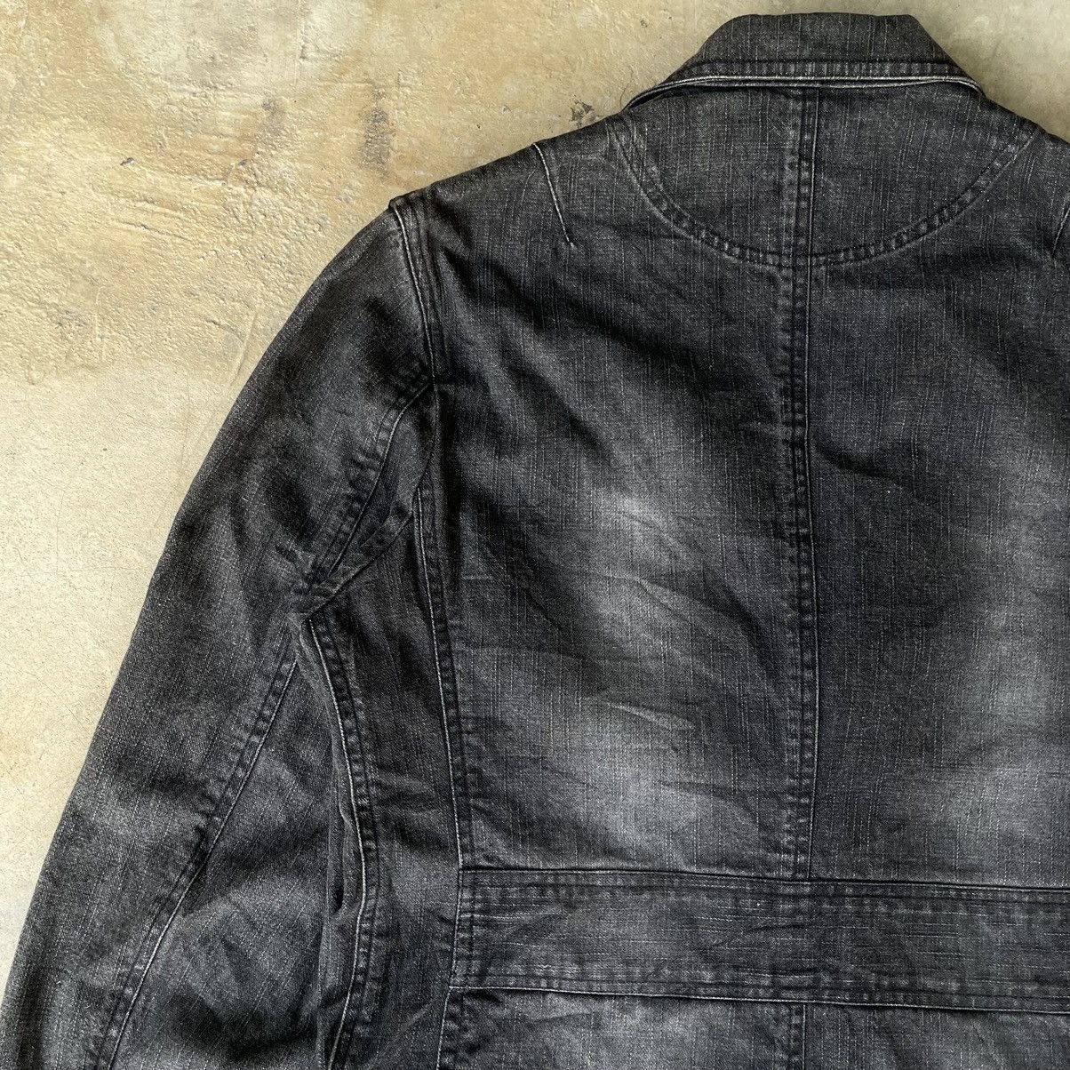 14th Addiction 🇯🇵VINTAGE IN THE ATTIC GOTHIC PUNK BLAZER DENIM COLLAR JACKET Size US S / EU 44-46 / 1 - 19 Thumbnail