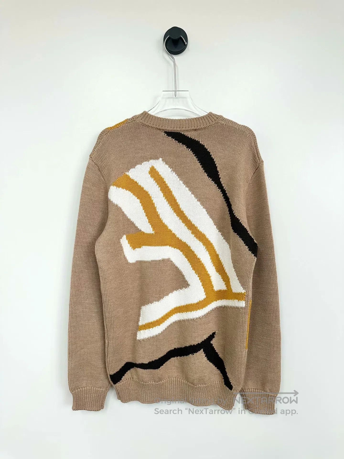 Fendi FENDI Khaki patterned woolen sweater| Size US M / EU 48-50 / 2 - 2 Thumbnail
